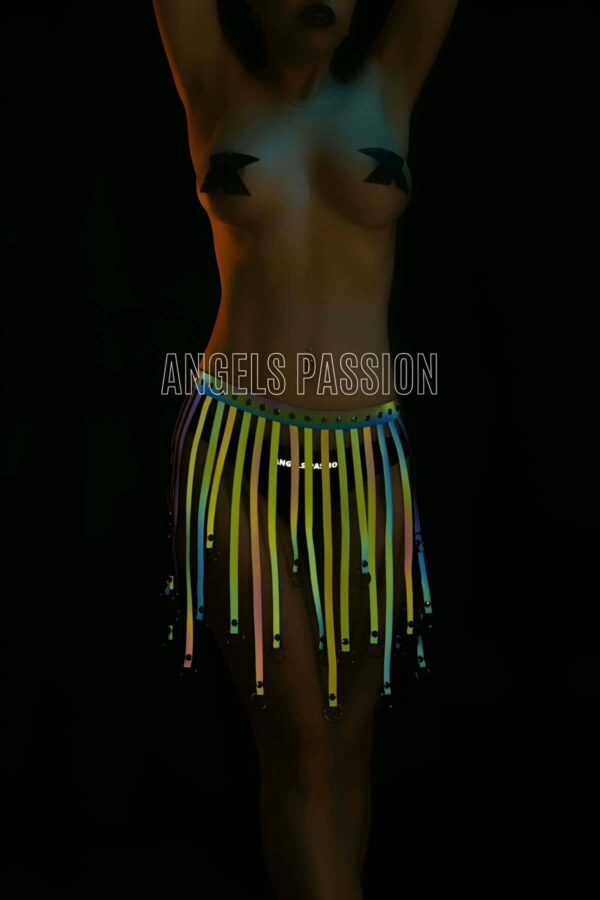 karanlikta renkli parlayan puskullu harness etek apft579 reflektrl harness angels passion 128158 39 B