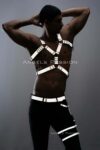 Karanlıkta Yansıyan Reflektörlü Erkek Harness Takım