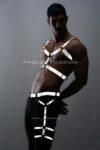 Karanlıkta Yansıyan Reflektörlü Erkek Harness Takım
