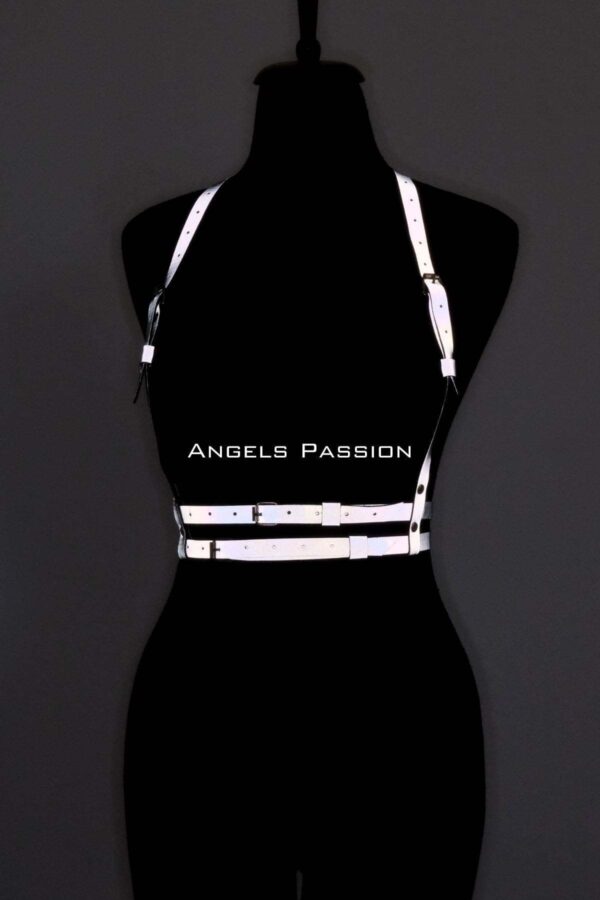 karanlikta yansiyan reflektorlu gogus harness parti harness elbise aksesuar apft205 reflektrl harness angels passion 131095 41 B