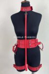 Kelepçeli Şık Deri Harness Takım