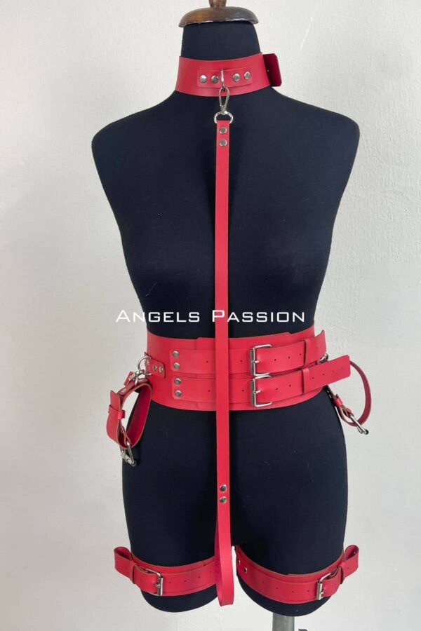 kelepceli sik deri harness takim kadin fantezi giyim apft869 harness takm angels passion 131070 41 B