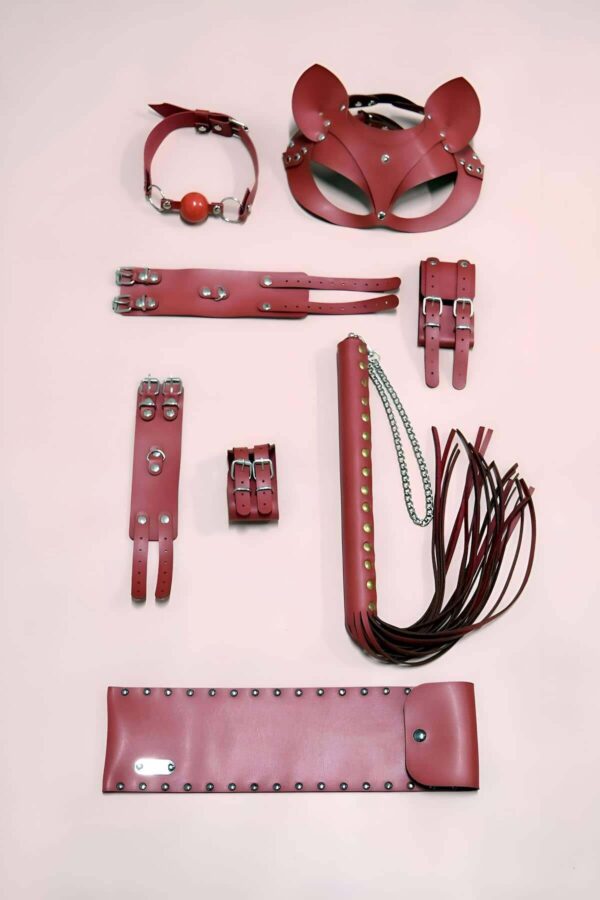 kirbac kelepce set 5li set el ayak kelepcesi maske agiz topu apft1307v krba kelepe angels passion 122796 41 B