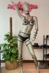 Kol ve Bacak Deri Detaylı Full Harness Takım