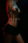Lastik Seksi Büstiyer – Göğüs Açık Bırakan Büstiyer Lastik Harness – APFT567