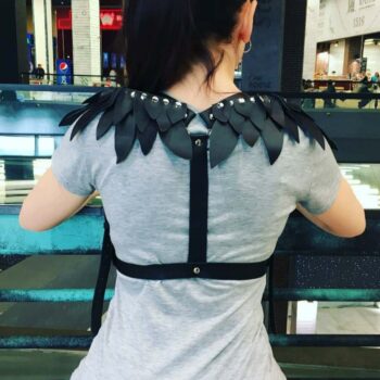 Omuz Parça Kanatlı Deri Harness - APFT726