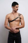 Omuzu Detaylı Şık Erkek Omuz Harness – Erkek Göğüs Harness – APFTM45