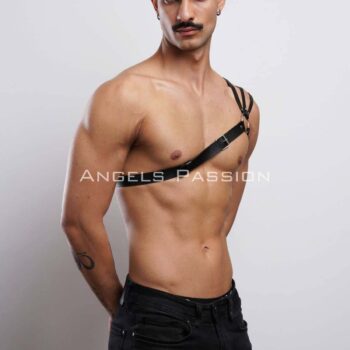Omuzu Detaylı Şık Erkek Omuz Harness - Erkek Göğüs Harness - APFTM45