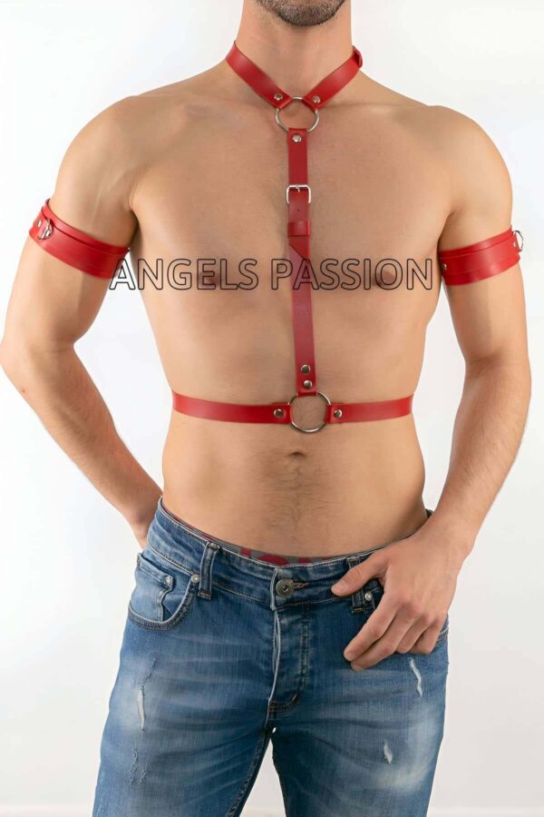 pazu harness detayli seksi erkek deri harness takim apftm15 erkek harness angels passion 124697 39 B