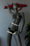 Pole Dance Wear Kalçayı Saran Seksi Reflektörlü Harness – APFT388