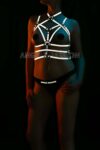 Reflektörlü Göğüs Üzeri Harness Karanlıkta Parlayan Harness – APFT430
