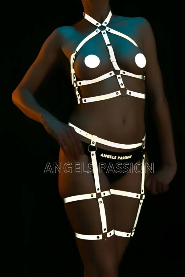 reflektorlu jartiyer harness takim apft272 reflektrl harness angels passion 128362 39 B