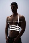 Reflektörlü (Karanlıkta Parlayan) Erkek Göğüs Harness