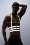 Reflektörlü (Karanlıkta Parlayan) Erkek Göğüs Harness