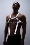 Reflektörlü (Karanlıkta Parlayan) Erkek Göğüs Harness