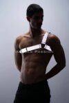 Reflektörlü (Karanlıkta Parlayan) Tek Omuz Erkek Göğüs Harness