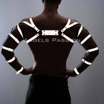 Reflektörlü (Karanlıkta Yansıyan) Erkek Bilek - Kol - Omuz Harness - APFTM5
