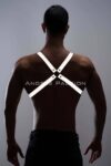 Reflektörlü (Karanlıkta Yansıyan) Erkek Göğüs Harness