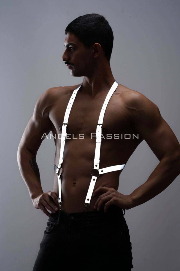 reflektorlu karanlikta yansiyan erkek pantolon askisi parlayan erkek kemer apftm29 erkek harness angels passion 130573 41 B