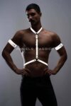 Reflektörlü Karanlıkta Yansıyan (Reflektörlü) Erkek Göğüs ve Pazu Harness Takım – APFTM15