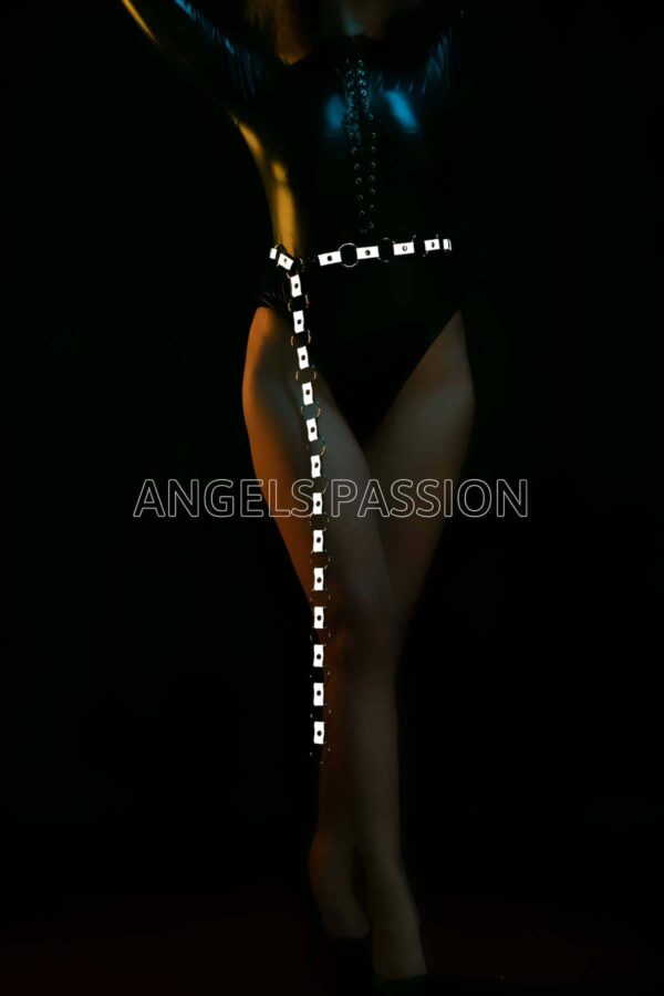 reflektorlu seksi kemer karanlikta parlayan kemer apft427 reflektrl harness angels passion 128393 39 B
