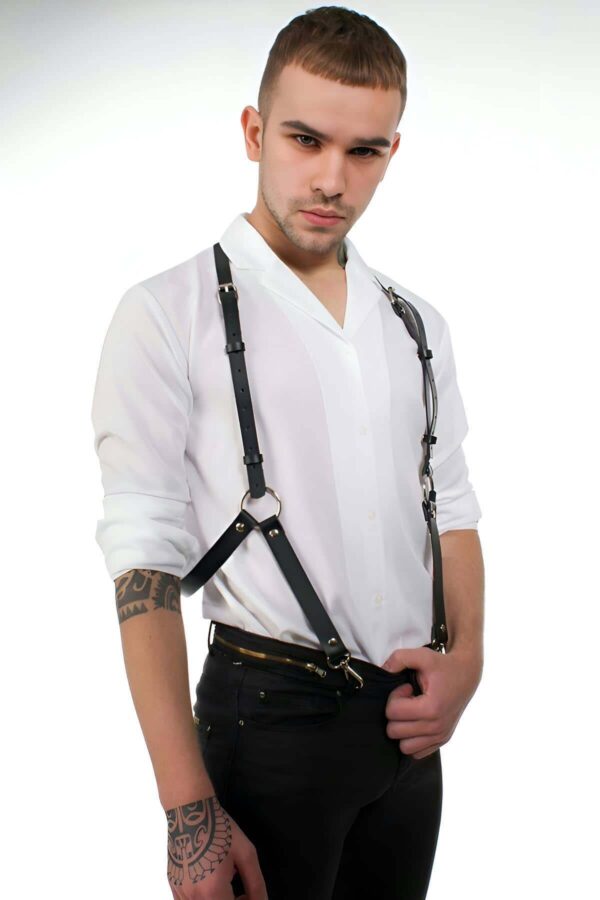 seksi deri erkek pantolon kemeri apftm29 erkek harness angels passion 126975 38 B