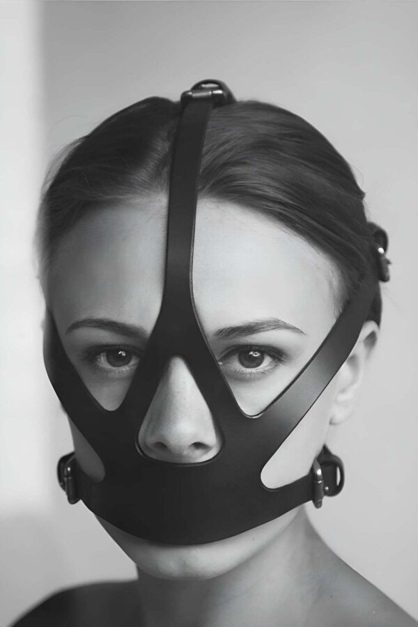 seksi deri kadin agiz maske fantazi agzi kapali yuz maskesi apft1154 maske angels passion 103800 41 B