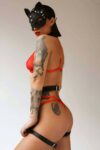 Seksi Deri Maske Tasma Ve Jartiyer Harness Takım – APFT783