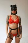 Seksi Deri Maske Tasma Ve Jartiyer Harness Takım – APFT783