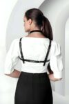 Şık Crop Yaka Harness