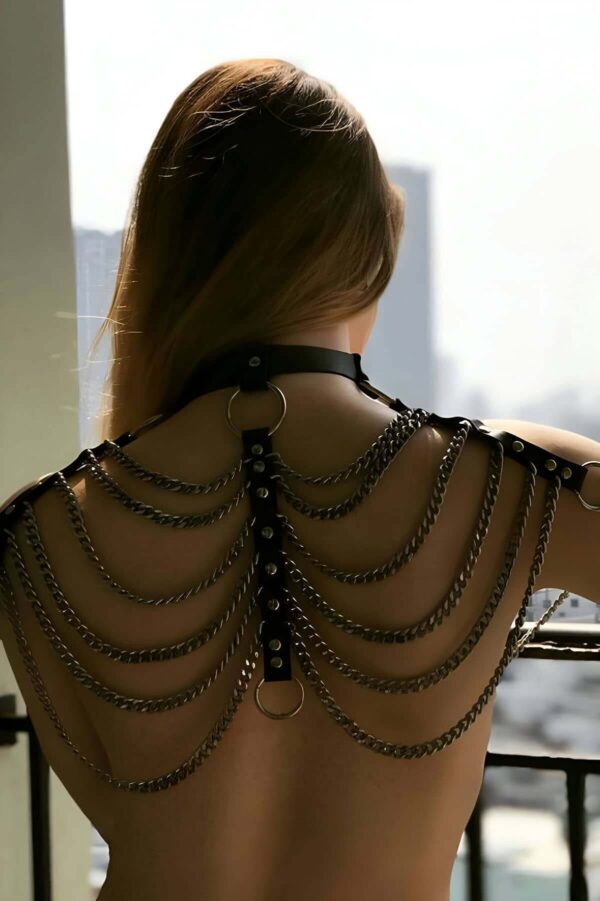 sirt zincir detayli sik deri harness apft401 gs harness angels passion 124066 37 B