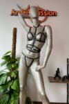 Siyah Deri Korse Harness Takım – APFT299