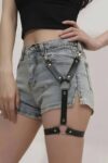 Tek Bacak Deri Jartiyer Harness – APFT962
