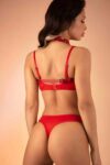 Zincir Dekolteli Göğüs Üzeri Deri Fantazi Harness – APFT1285