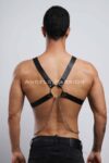 Zincir Detaylı Deri Erkek Göğüs Harness