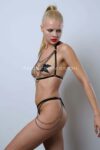 Zincir Detaylı Şık Lastik Harness Takım