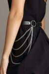 Zincirli Ayarlanabilir Şık Deri Kemer Harness – APFT729