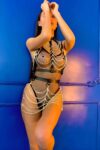 Zincirli Crop ve Etek Harness Alt Üst Takım