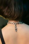 Zincirli Deri Choker