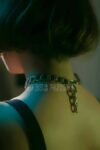 Zincirli Deri Choker