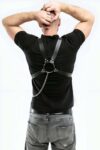 Zincir Detaylı Deri Erkek Göğüs Harness – APFTM95
