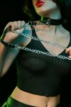 Zincirli Tasma – Bdsm Deri Tasma – APFT246