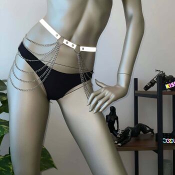 Zincirli ve Reflektörlü Harness Bel Kemeri - APFT391