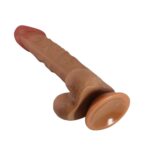 24 cm Yeni Nesil Çift Katmanlı Realistik Vantuzlu Dildo Penis – Buraq
