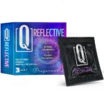 Q Reflective 3’lü Geciktiricili ve Tırtıklı Prezervatif