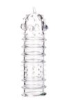 Tırtıklı Noktalı Şeffaf 15.3cm Penis Kılıfı