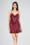 Aria’s Closet Kısa Gecelik Degaje Bordo 7740