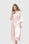 Aria’s Closet Somon Uzun Saten Sabahlık