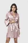 Aria’s Closet Vizon Kısa Saten Sabahlık