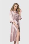 Aria’s Closet Vizon Uzun Saten Sabahlık